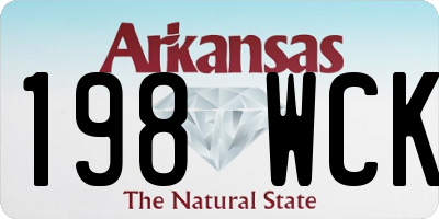 AR license plate 198WCK