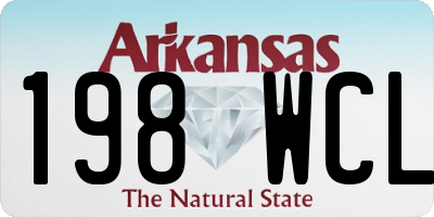 AR license plate 198WCL