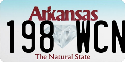 AR license plate 198WCN