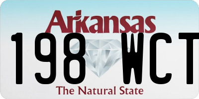 AR license plate 198WCT