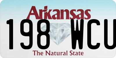 AR license plate 198WCU