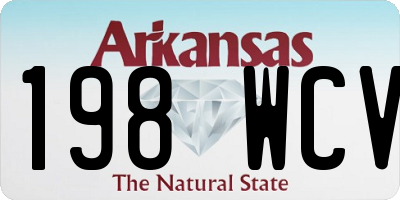 AR license plate 198WCV