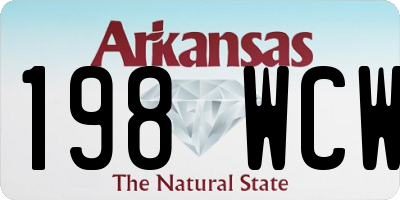 AR license plate 198WCW