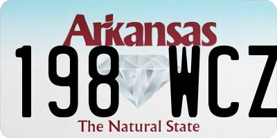 AR license plate 198WCZ