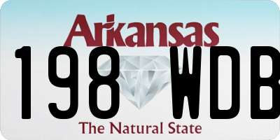 AR license plate 198WDB