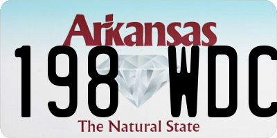 AR license plate 198WDC