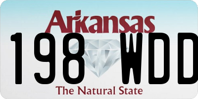 AR license plate 198WDD