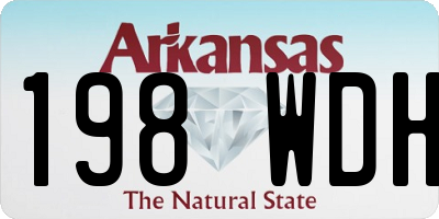 AR license plate 198WDH