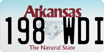 AR license plate 198WDI