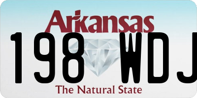 AR license plate 198WDJ