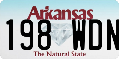 AR license plate 198WDN