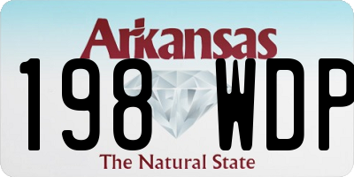 AR license plate 198WDP