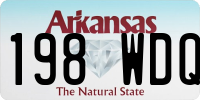 AR license plate 198WDQ