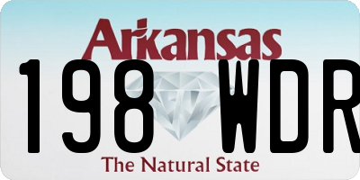 AR license plate 198WDR