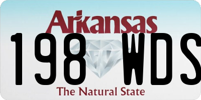 AR license plate 198WDS