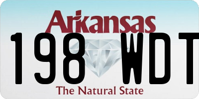 AR license plate 198WDT