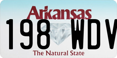 AR license plate 198WDV