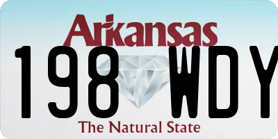 AR license plate 198WDY