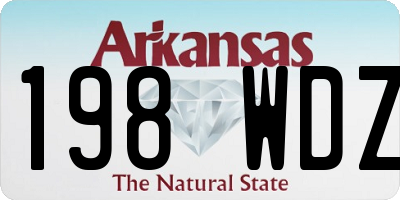 AR license plate 198WDZ