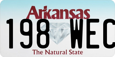 AR license plate 198WEC