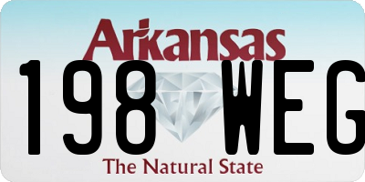 AR license plate 198WEG