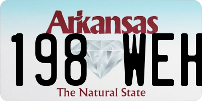 AR license plate 198WEH