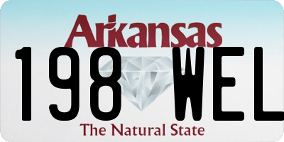 AR license plate 198WEL