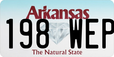 AR license plate 198WEP