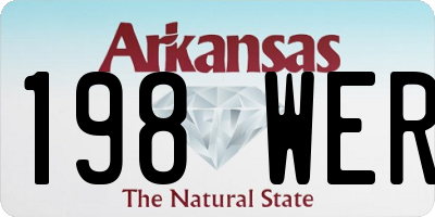 AR license plate 198WER