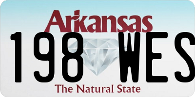 AR license plate 198WES