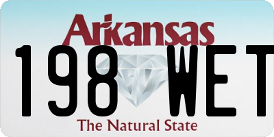 AR license plate 198WET