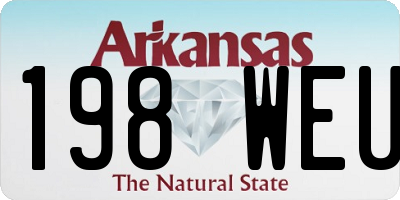 AR license plate 198WEU