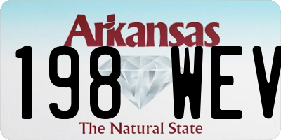AR license plate 198WEV