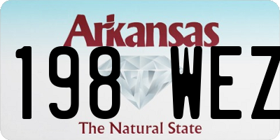 AR license plate 198WEZ