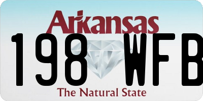 AR license plate 198WFB