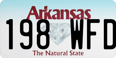 AR license plate 198WFD