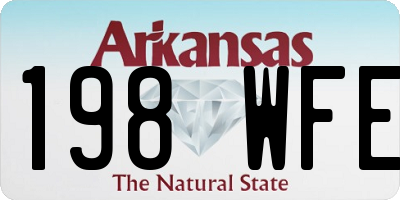AR license plate 198WFE