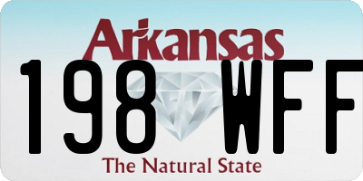 AR license plate 198WFF