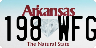 AR license plate 198WFG