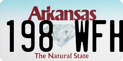 AR license plate 198WFH