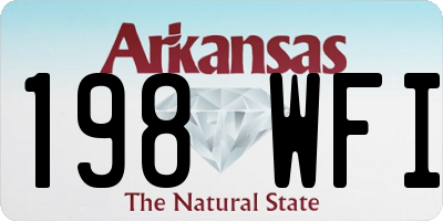AR license plate 198WFI