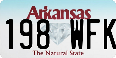 AR license plate 198WFK
