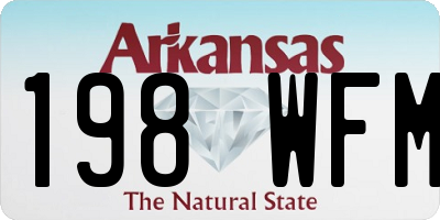 AR license plate 198WFM