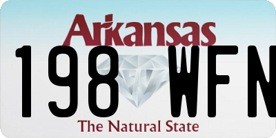 AR license plate 198WFN