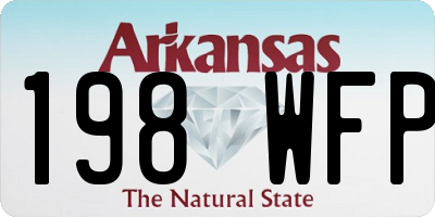 AR license plate 198WFP