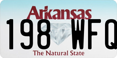 AR license plate 198WFQ