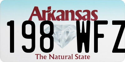 AR license plate 198WFZ