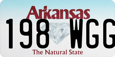 AR license plate 198WGG