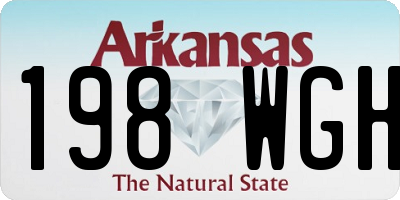 AR license plate 198WGH