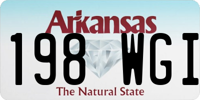 AR license plate 198WGI